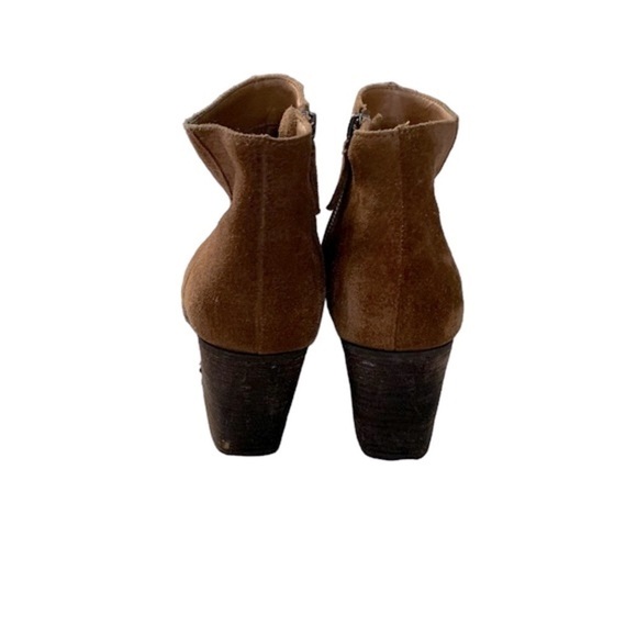 Dolce Vita chocolate brown suede Chelsea ankle boots Western pointed toe 8 - Picture 10 of 12